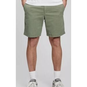 Gap Men’s 12" Mid Rise Cotton Stretch Hiking Outdoor Khaki Shorts Size 33 Green‎